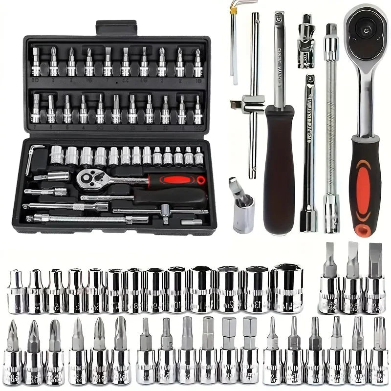 Kit 46 Chiavi Bussola Professionali - Per Auto, Moto, Riparazioni