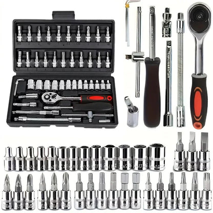 Kit 46 Chiavi Bussola Professionali - Per Auto, Moto, Riparazioni