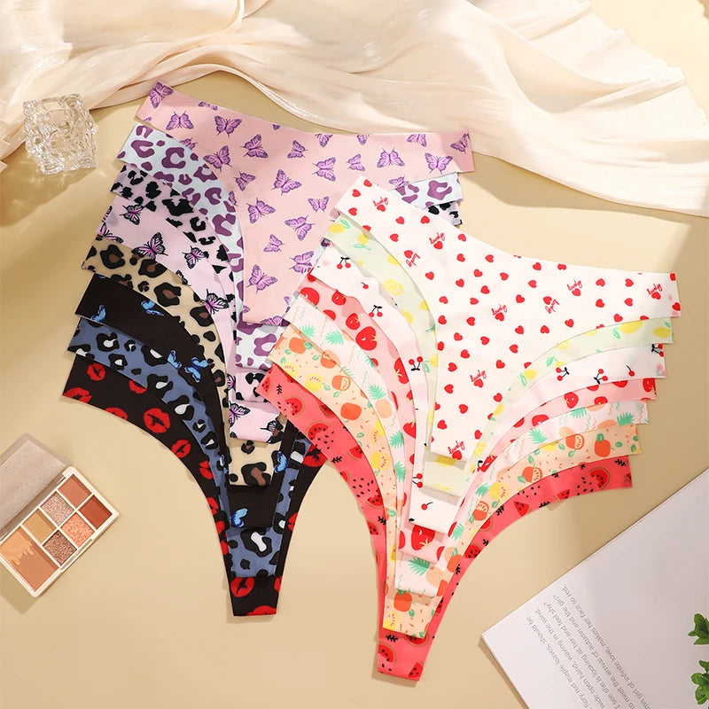 3 Mutandine Sexy Donna - Perizoma T-Back Vita Bassa - Intimo Colorato Senza Cuciture