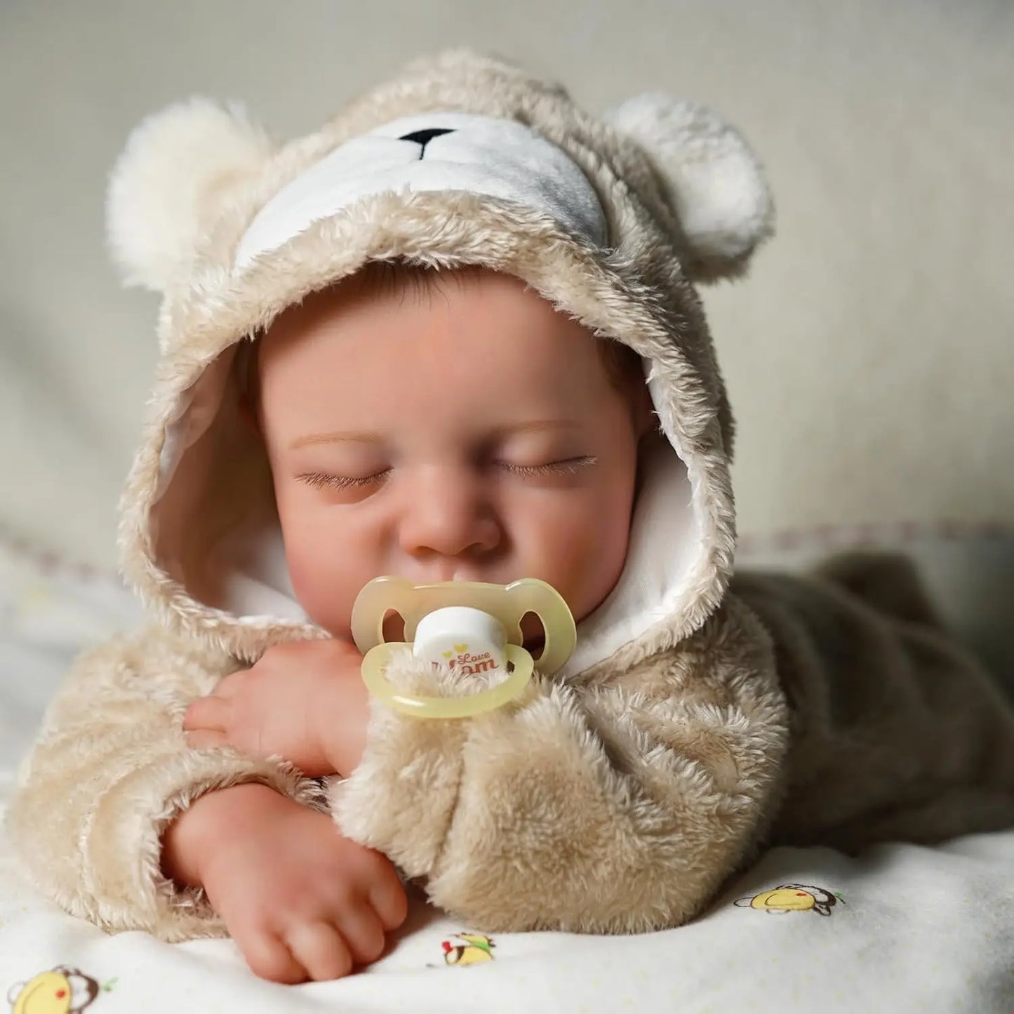 Bambola Teddy Newborn Iper realistica Regalo Perfetto Morbido