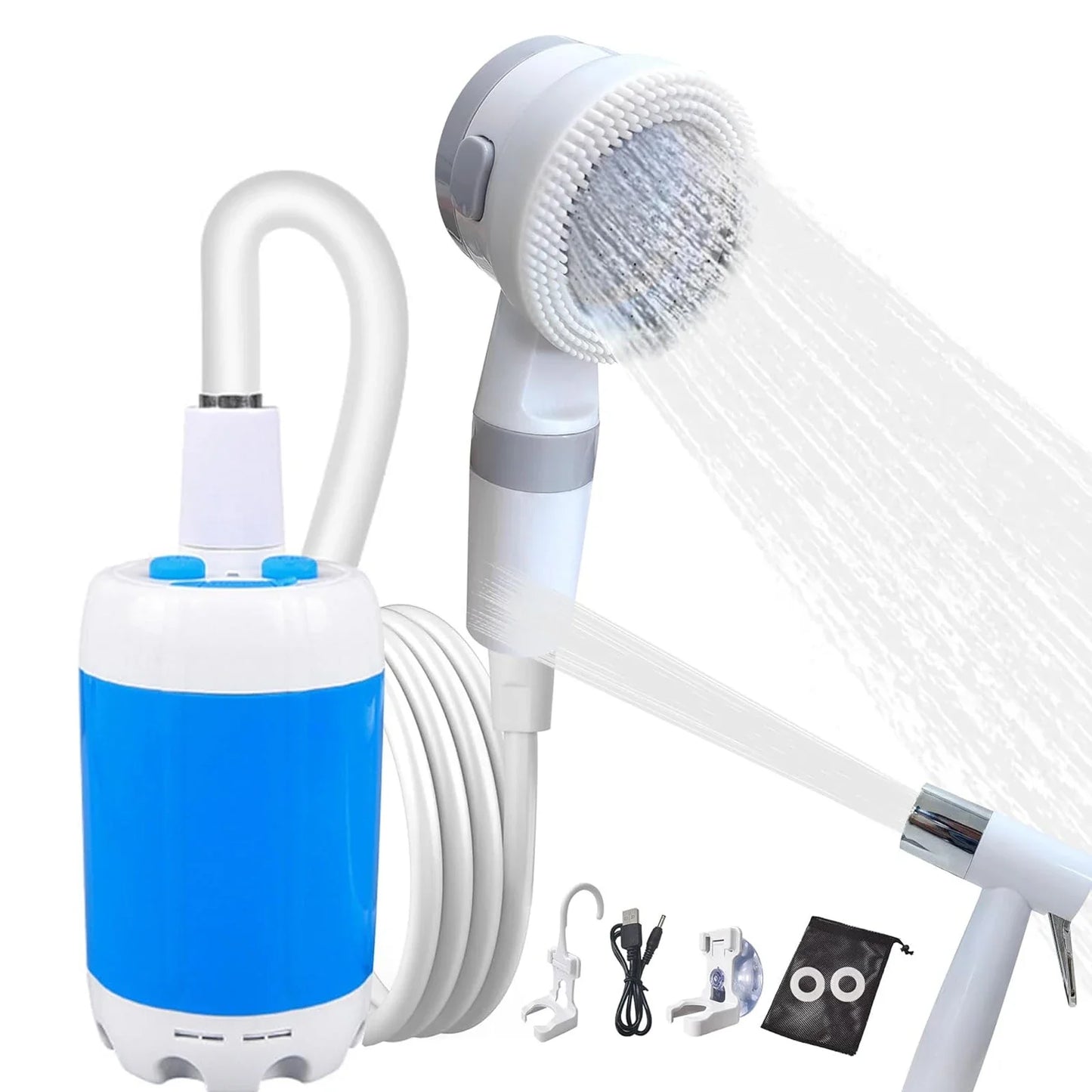 Doccia Esterna Portatile Ricaricabile Usb Compatta a Batteria Campeggio, Animali, Bagno