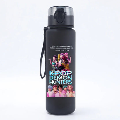 Borraccia KPop Demon Hunters Design Kawaii, Senza BPA, 500ml, Regalo per Bambine