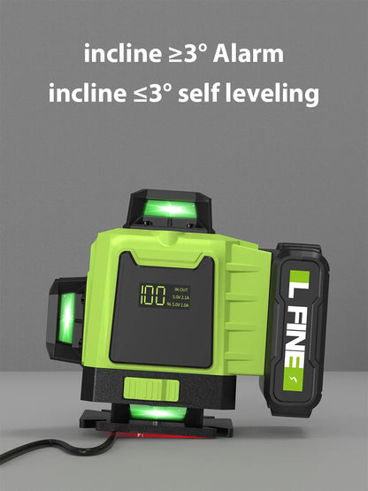 Livello Laser Professionale 16 Linee - 360° Autolivellante + Telecomando