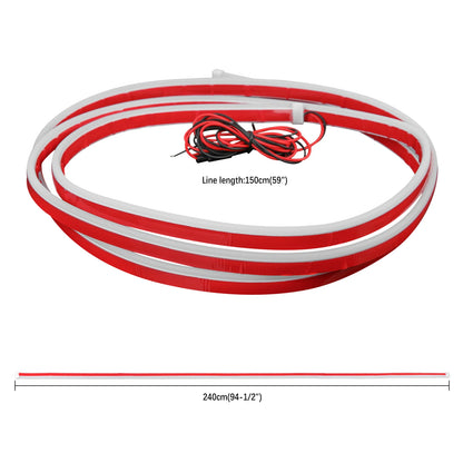 Striscia LED Cofano Auto 180/240cm | Flessibile Impermeabile, Scansione Dinamica, Luci Accensione | Tuning Automotive