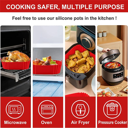 Accessorio Air Fryer in Silicone - Per Pizza, Pollo e Dolci, Antiaderente