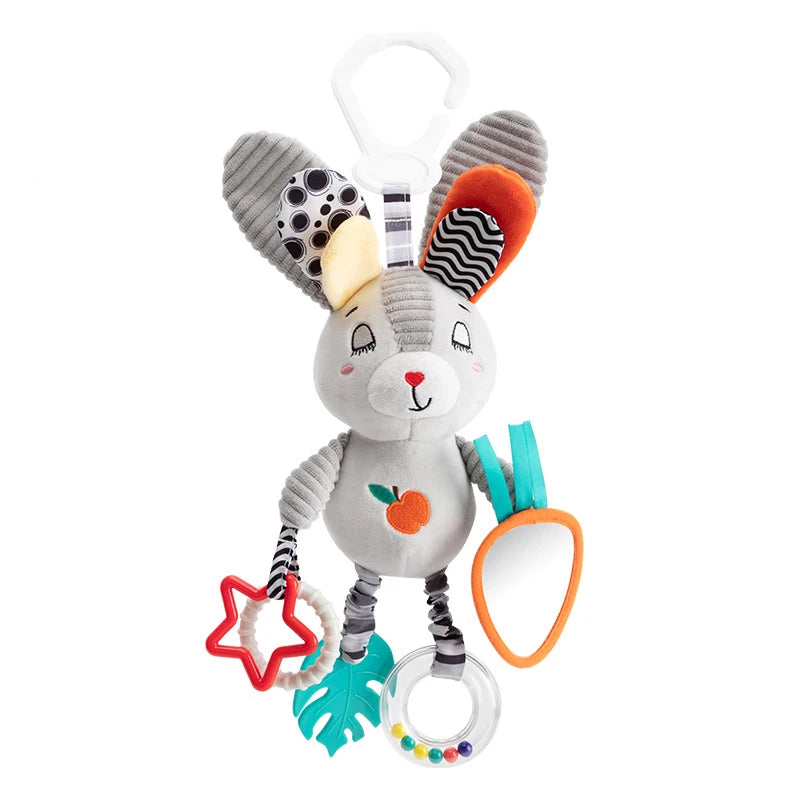 🐰 Sonagli Montessori in Peluche - Giocattoli Educativi per Neonati