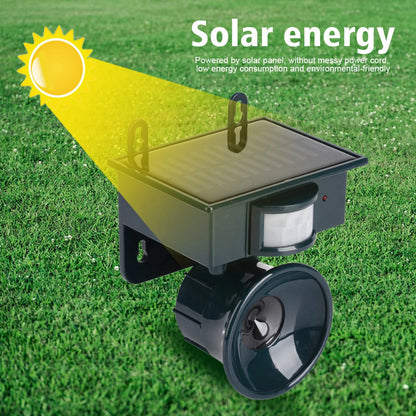 Sensore di movimento PIR ad energia solare repellente per parassiti ad ultrasuoni Bird Dog Cat Mouse Chaser repellente ad ultrasuoni repellente solare per parassiti