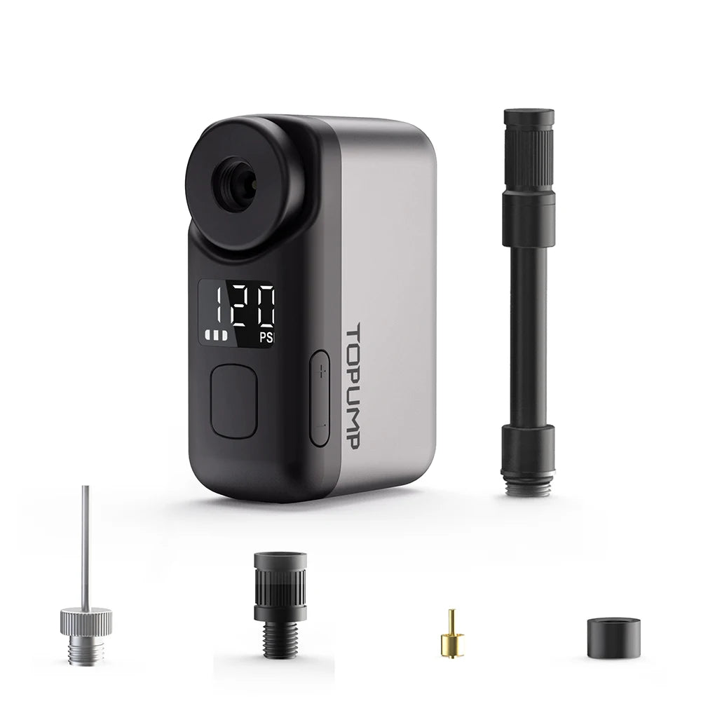 🚲 - Pompa Elettrica Portatile per Bike, Gonfiaggio Rapido fino a 120PSI, Display LCD e Batteria 450mAh!