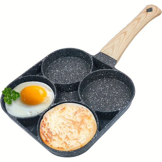 Padella 4 Fori Pietra Maifan - Antiaderente, Induzione, Per Uova/Pancake
