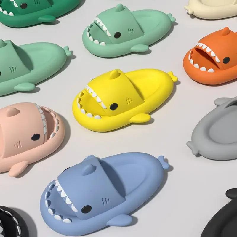 Ciabatte per Bambini a Forma di Squalo, Sandali con Suola Morbida in EVA Antiscivolo, Ciabatte da Bagno