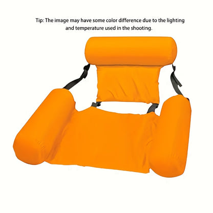 Sedia Gonfiabile Blu PVC - Ultra Resistenti per Piscina/Spiaggia, Pieghevole & Portatile