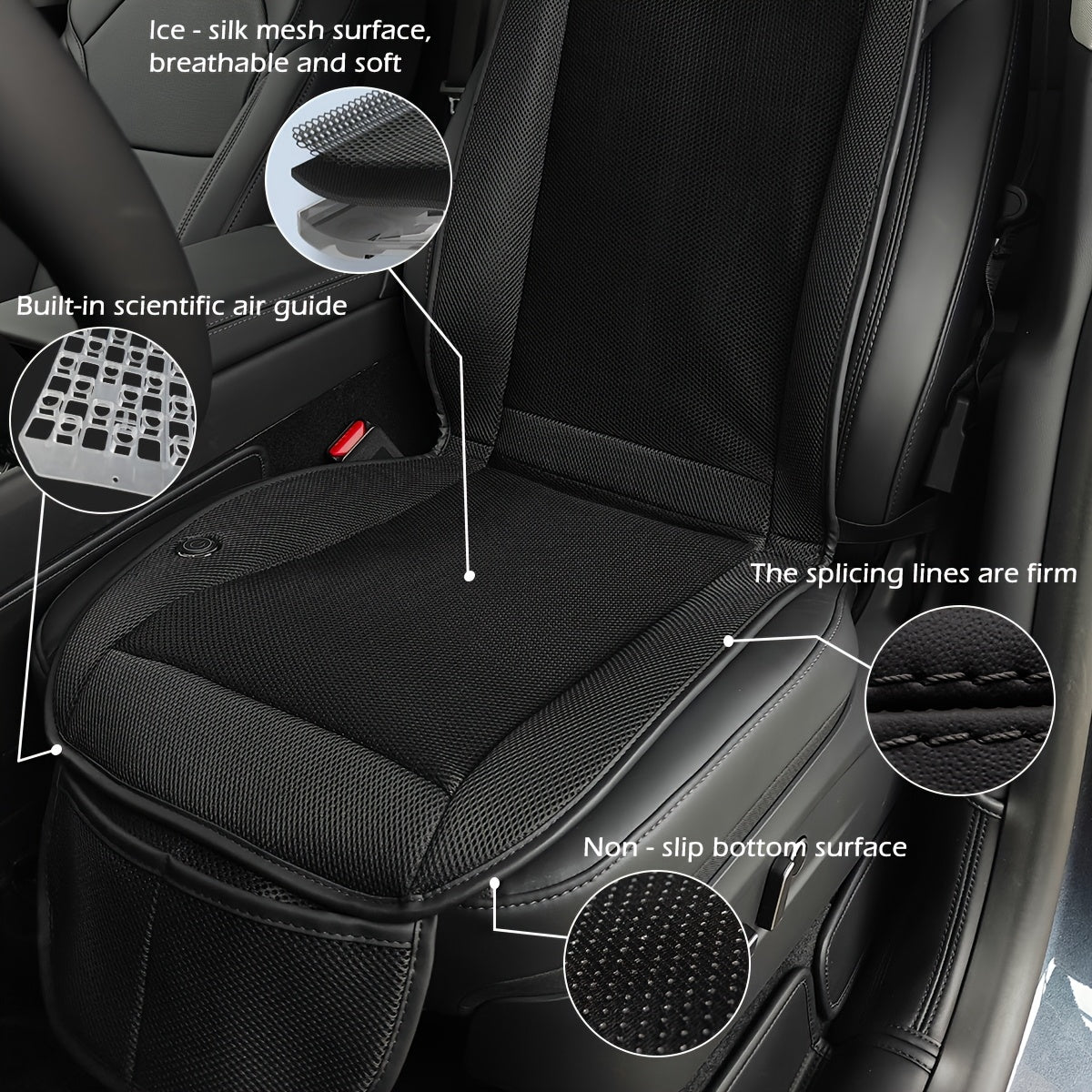 Tappetino Auto Raffreddante - Turbo Ventilatore 360° - Per SUV/Camion/Monovolume