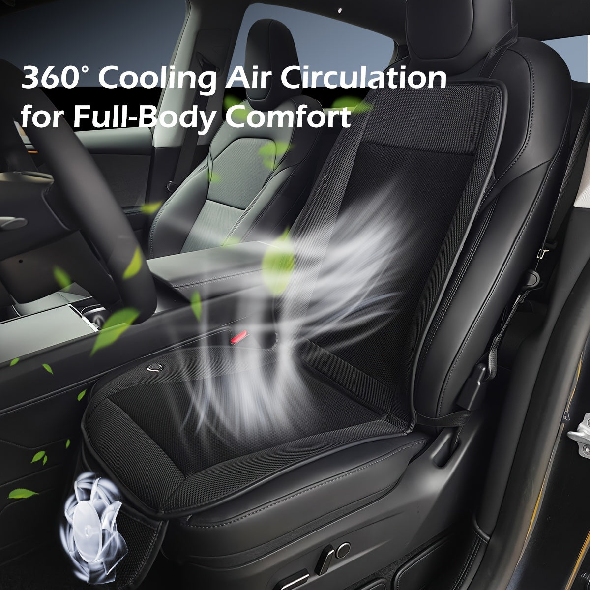 Tappetino Auto Raffreddante - Turbo Ventilatore 360° - Per SUV/Camion/Monovolume